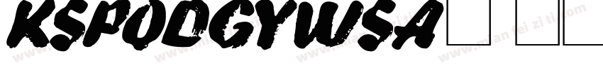 KSPODGYWSA0 18 00字体转换